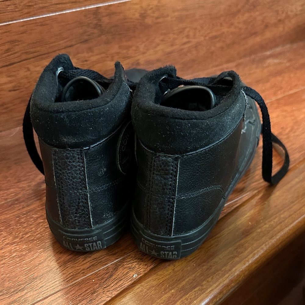 Converse All Star Black Leather High-Tops